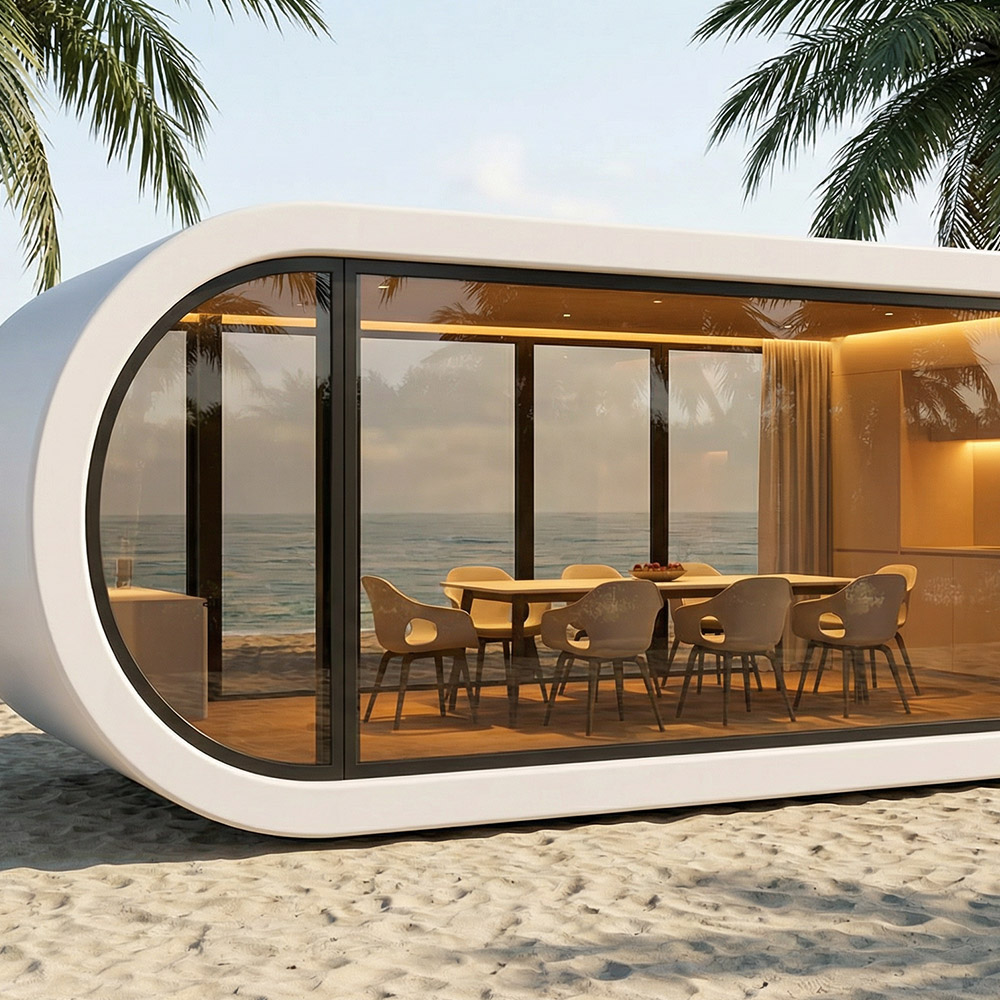 Jednovrstvá odnímatelná kapsle Apple Cabin s nepravidelným tvarem