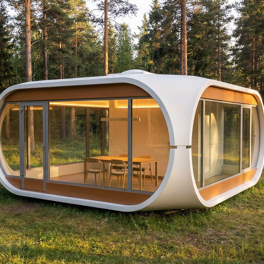 Jednovrstvá odnímatelná kapsle Apple Cabin s nepravidelným tvarem