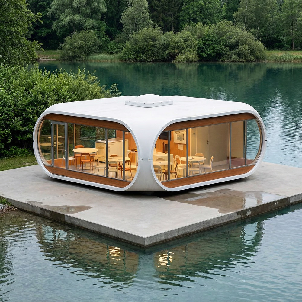 Jednovrstvá odnímatelná kapsle Apple Cabin s nepravidelným tvarem