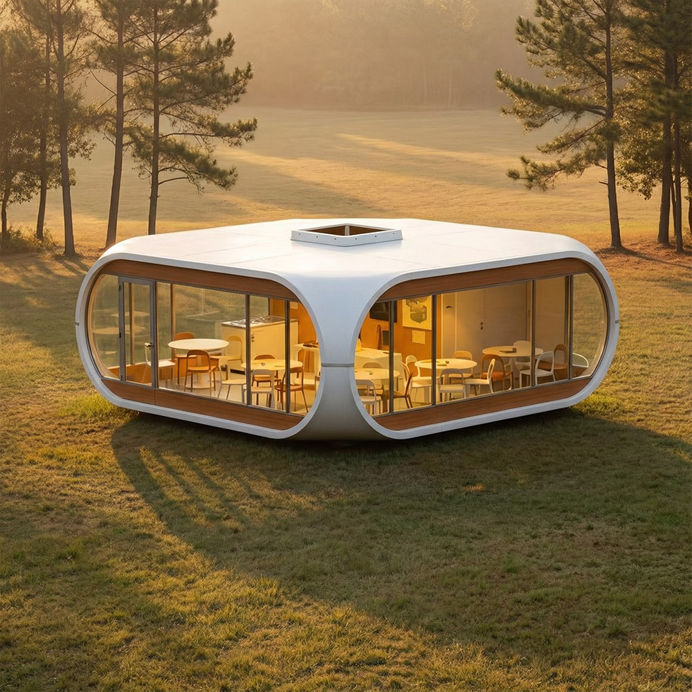 Jednovrstvá odnímatelná kapsle Apple Cabin s nepravidelným tvarem
