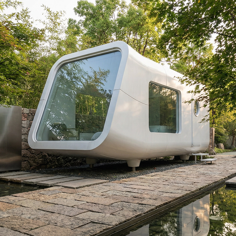 Jednovrstvá odnímatelná kapsle Apple Cabin s nepravidelným tvarem