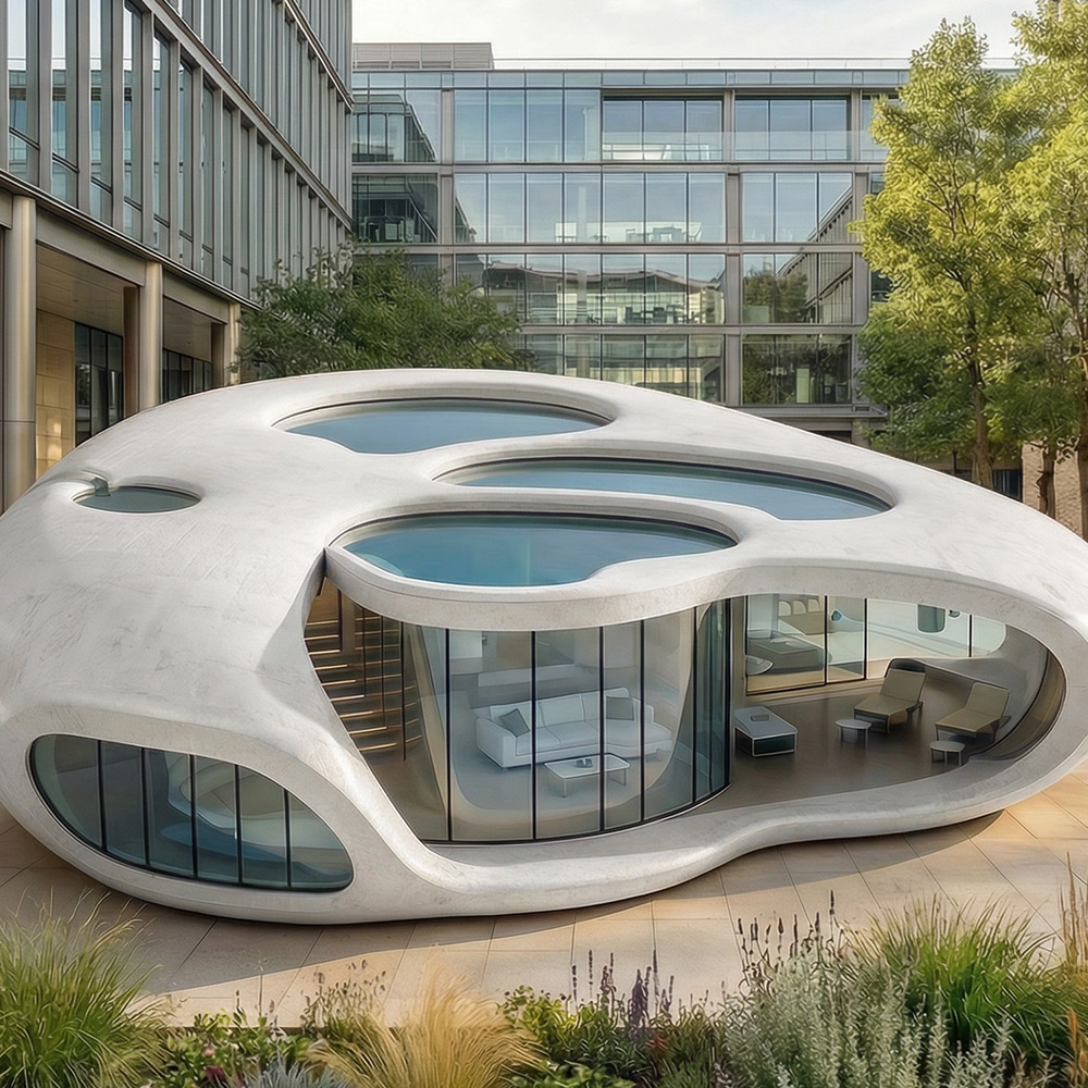 Jednovrstvá odnímatelná kapsle Apple Cabin s nepravidelným tvarem